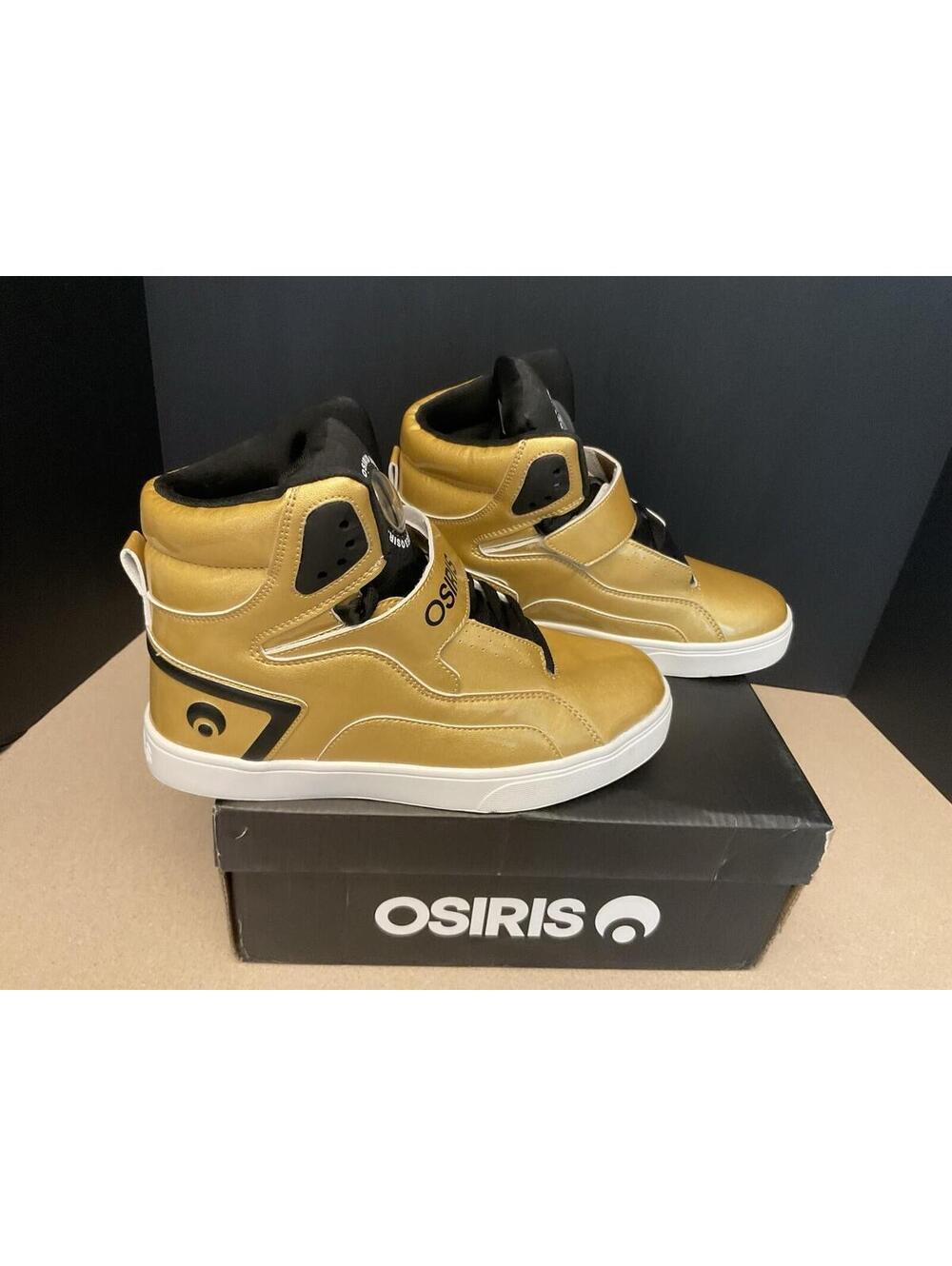 New! Mens Osiris Rize Ultra Gold/Black Sneakers/Shoes. Size 6.5. Awesome Shoes!